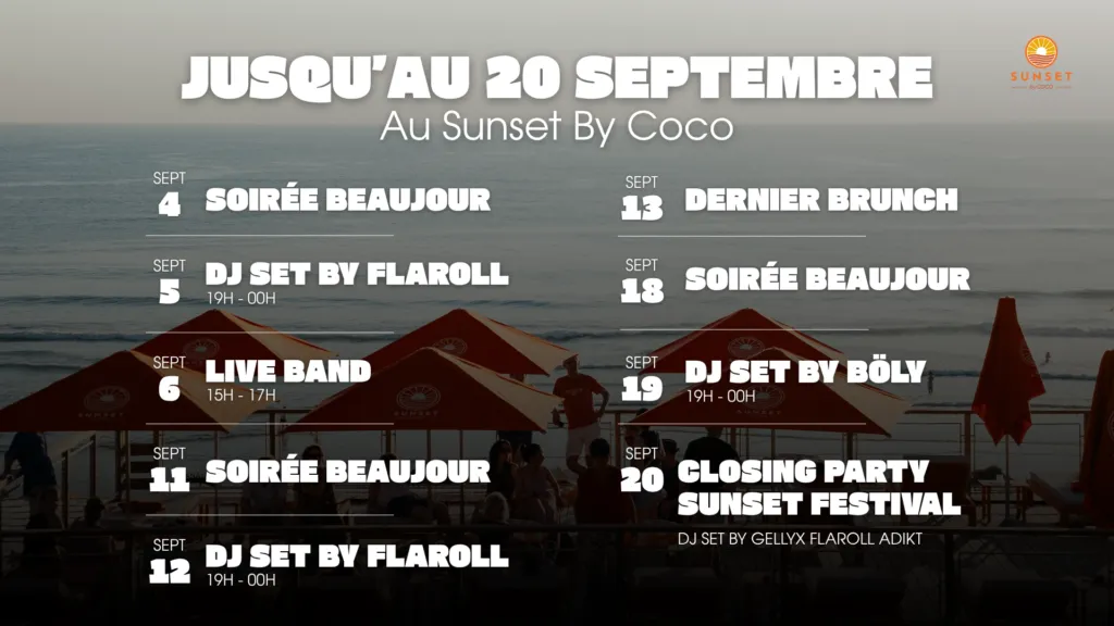Programmation site dj - Sunset